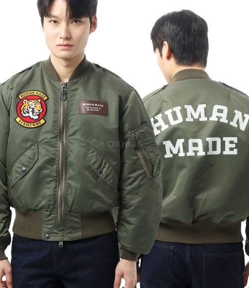 21SS HUMAN MADE FLIGHT JACKET ジャケット カーキ Human Made Men's Flight Jacket in Olive Human Made