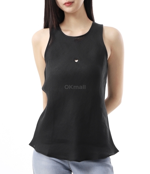 Baserange]Dydine Heart Top in Black (TODYH-LI-WI24) | 오케이몰