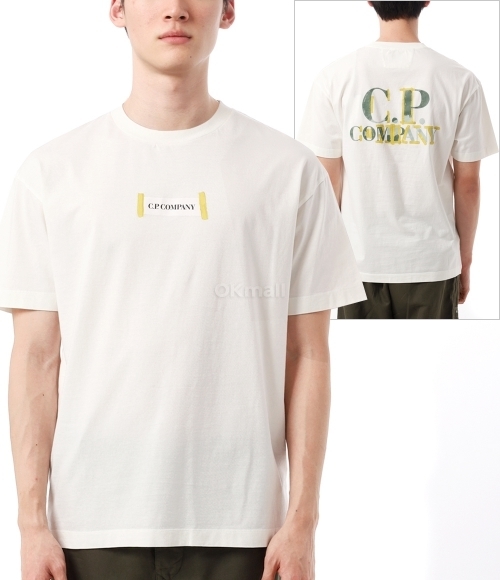 CP COMPANY]30/1 Jersey Printed Logo T-Shirt (18CMTS148A
