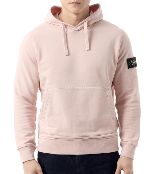 STONE ISLAND]6100045 Organic Cotton Fleece Hooded Sweatshirt