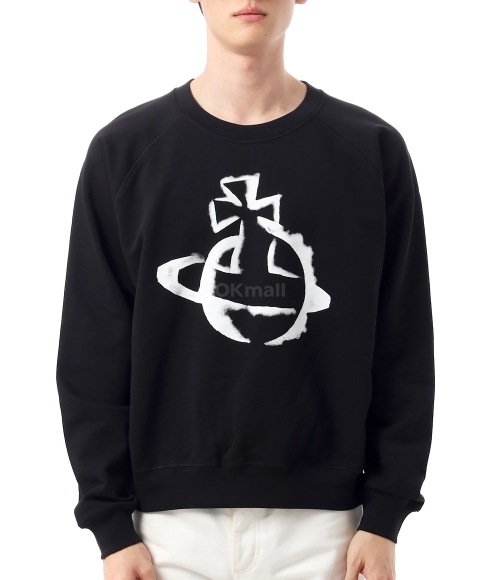 Vivienne Westwood]STENCIL ORB RAGLAN SWEATSHIRT (3I01000Z