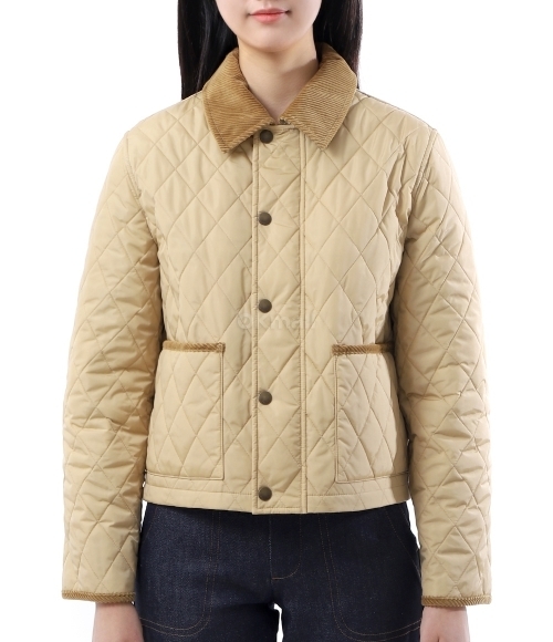 BURBERRY]crop quilted nylon jacket (8105098) | 오케이몰
