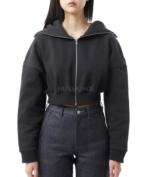 Entire Studios]CROPPED FULL ZIP (ES2156SO SOOT) | 렉스몬드
