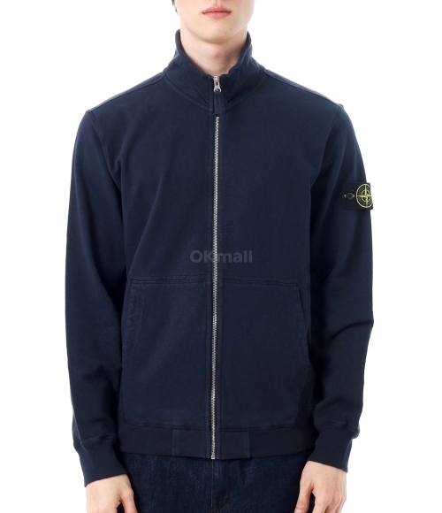 STONE ISLAND]6100022 Cotton Zip Sweatshirt (K1S15 6100022 S0060