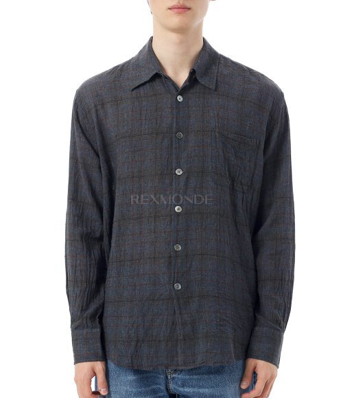 OUR LEGACY]ABOVE SHIRT Bazaar Check Breeze Weave (M2252ASB) | 렉스몬드