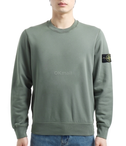 STONE ｜ (6100044 Organic Cotton Fleece Sweatshirt STONE ISLAND 6100044 ORGANIC COTTON FLEECE SWEATSHIRT BLACK