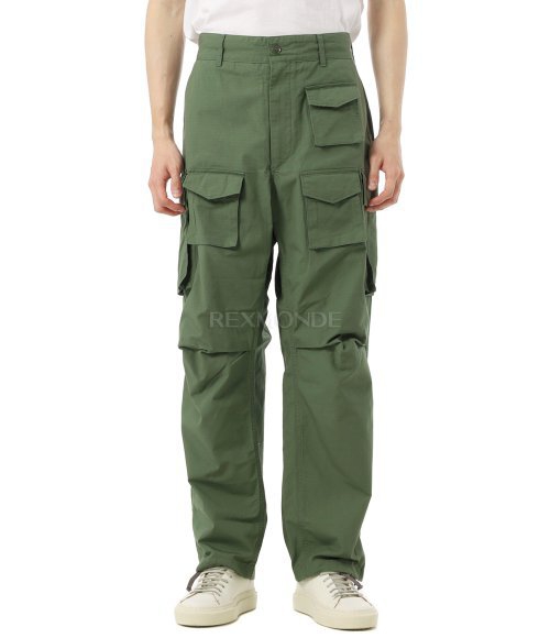 Engineered Garments]FA Pant Olive Cotton Ripstop (25S1F016-QT198