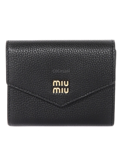 Miu Miu｜ (5NR036 AF8W F0NBL) Cognac Leather Trick | Miu Miu