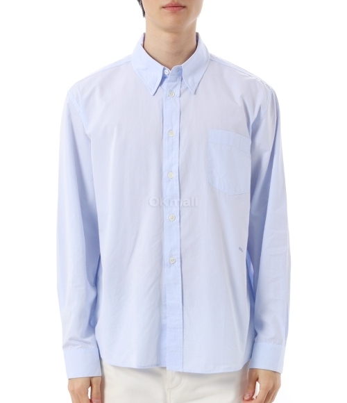 Tシャツ・カットソー OUR LEGACY SS25 (M2252BD DININGBLUEPOPLIN) Our Legacy - Beyond BD Shirt Dining Blue Poplin
