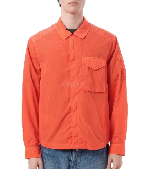 CP COMPANY]Chrome-R Full Zip Overshirt (18CMOS095A 005904G