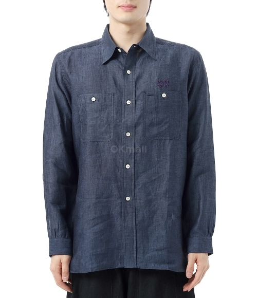 NEEDLES / 別注 Sailor Shirt FADE BLUE NEEDLES / 別注 Sailor Shirt FADE BLUE Needles / One-Up Shirt