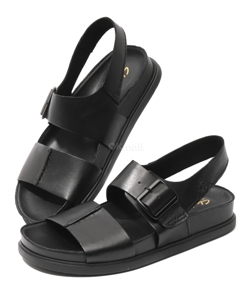 Clarks｜SANDALS (Torford Strap (26180896)) Sandały Clarks Torford Strap 26180896 Czarny | eobuwie.com.pl