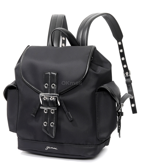 GANNI｜ (Black Bucky Nylon Backpack (A6526 099)) A6528_5920_099_1.jpg?sw=2000