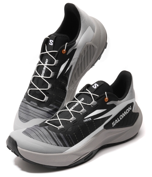 SALOMON｜SNEAKERS (GENESIS (Black/Alloy/Turmeric) (L4780 Salomon Genesis Men's Black/Alloy/Turmeric – Holabird Sports