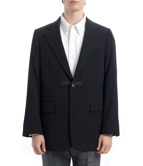 AURALEE] LIGHT WOOL MAX GABARDINE JACKET TOP BLACK