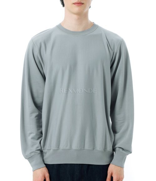 AURALEE] ELASTIC HIGH GAUGE SWEAT P/O ASH GRAY (A25SP02NU) | 렉스몬드