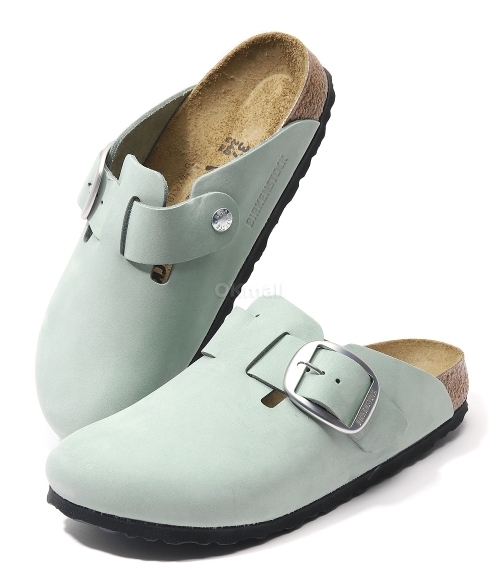 BIRKENSTOCK｜MULES (Boston BIg Buckle PURE SAGE (1029303 1029766_pair.jpg