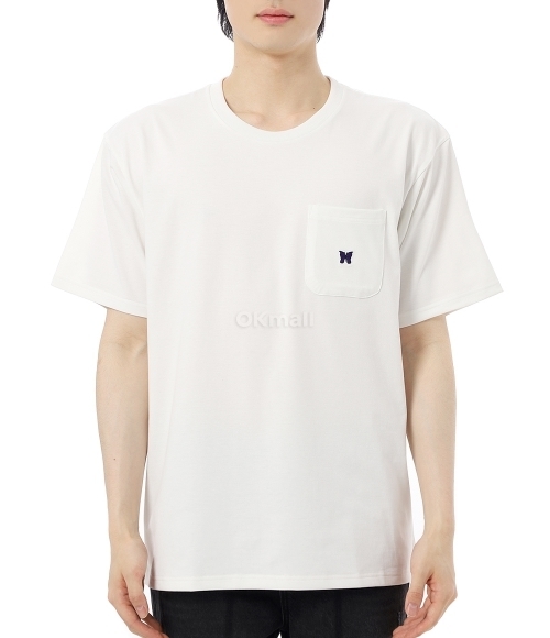 NEEDLES]S/S Crew Neck Tee Poly Jersey - White (QV362) | 오케이몰