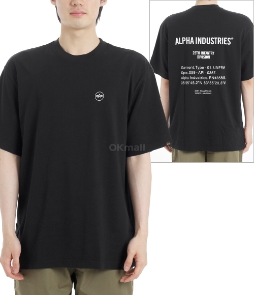 Alpha Industries｜ (25TH INFANTRY TEE (MTI55000C1 BLACK) Alpha Industries]25TH INFANTRY TEE (MTI55000C1 BLACK) | 오케이몰