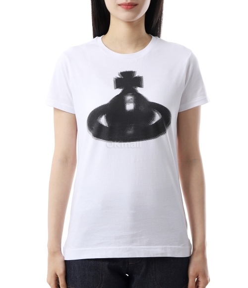 Tシャツ・カットソー Vivienne Westwood \"HALFTONE ORB\" T-SHIRT Vivienne Westwood Halftone Orb T-shirt | Black | FARFETCH JO