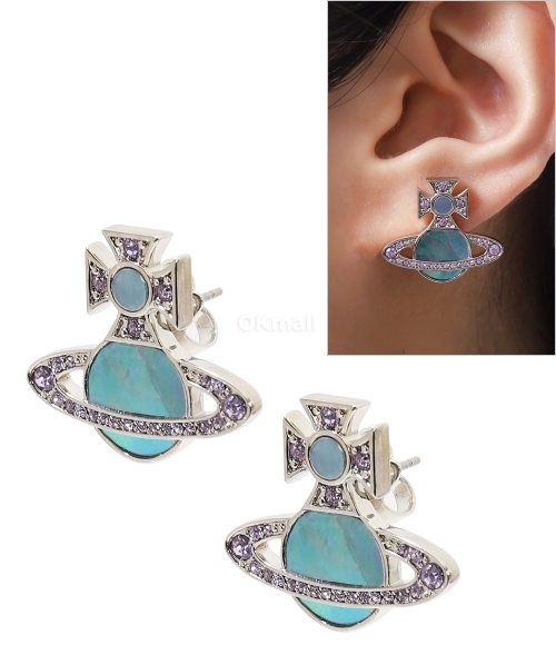Vivienne Westwood]HEATHER STUD EARRINGS (6201036R 01P250