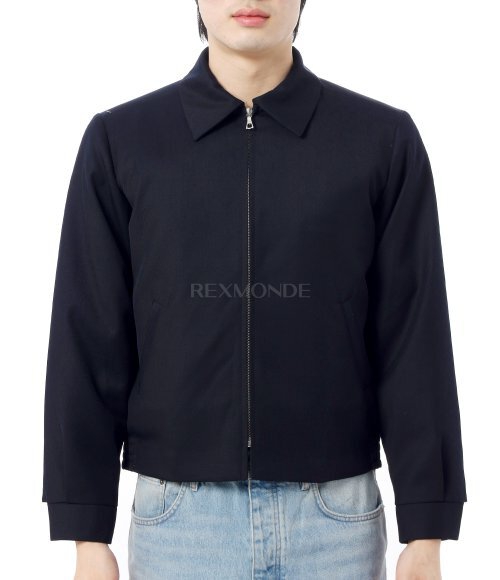 SUNFLOWER]SHORT JACKET NAVY (4173) | 렉스몬드