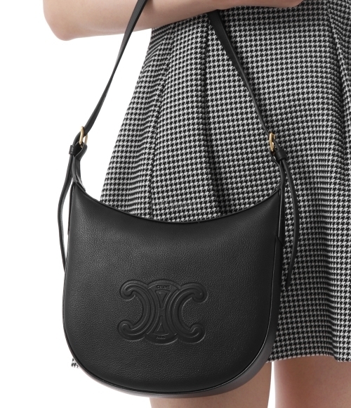 CELINE｜ (SMALL HELOISE BAG IN SUPPLE CALFSKIN (117253FL SMALL HELOÏSE BAG IN SUPPLE GRAINED CALFSKIN - TAN | CELINE