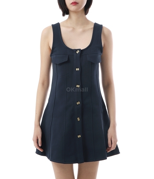 GANNI]Dark Blue Mini Dress (T4096 683) | 오케이몰