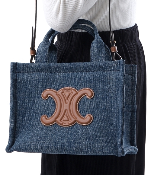 CELINE]SMALL CABAS TOTE BAG IN DENIM (199162GFF 05BD) | 오케이몰