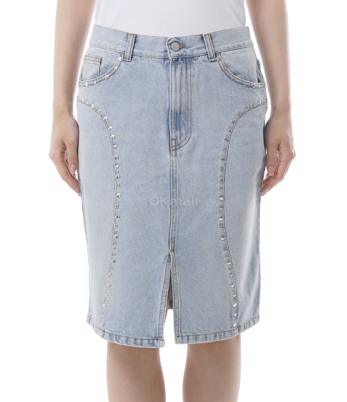 Gimaguas]LUNA MIDI SKIRT BLUE | 오케이몰