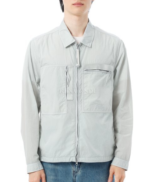 CP COMPANY]Chrome-R Chest Zip Pockets Overshirt (18CMOS092A