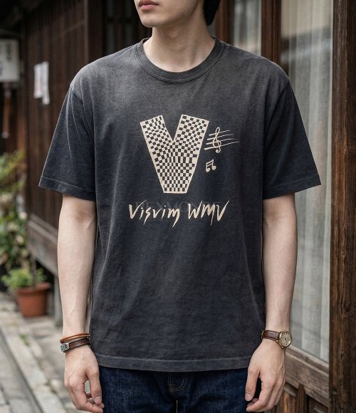 VISVIM]JUMBO TEE S/S V CRASH (0125105010014 BLACK) | 렉스몬드
