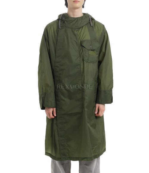 Engineered Garments]MG Coat B - Olive Nylon Micro Ripstop