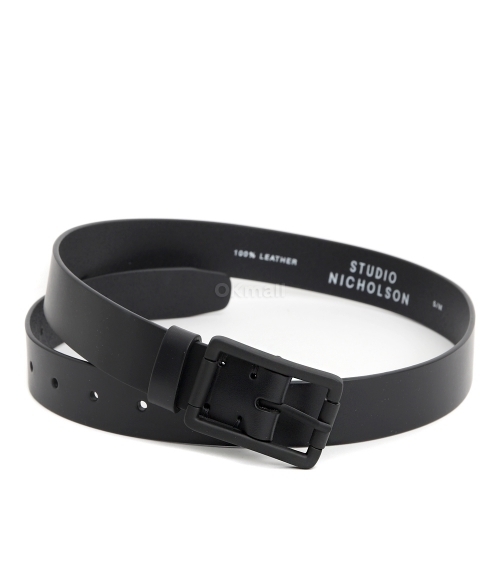 STUDIO NICHOLSON]LEATHER BELT DARKEST NAVY (971) | 오케이몰