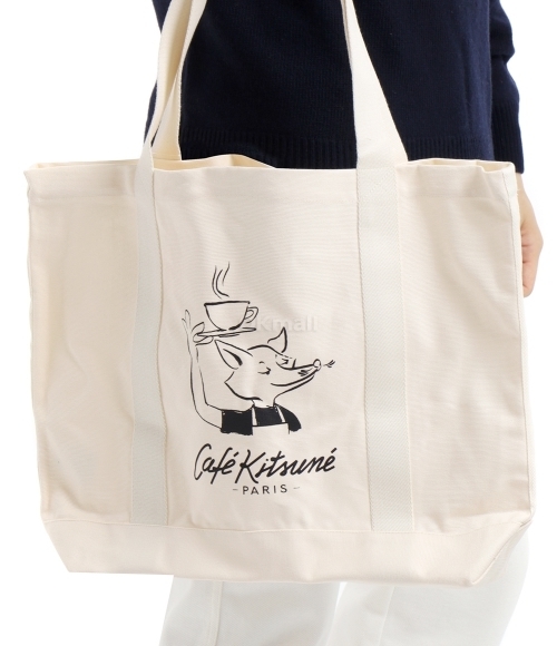 MAISON KITSUNE]BARISTA FOX TOTE (CKMU05101WW9001-P709