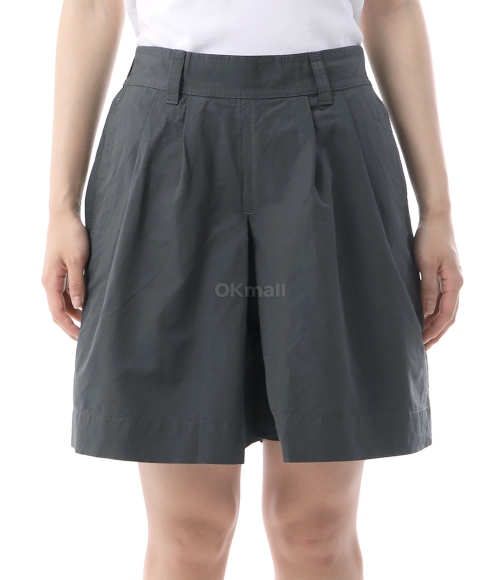 Margaret Howell｜SHORTS (MHL PLEATED SHORTS - CARBON (WH Carbon cotton linen Pleated Shorts | MHL. by Margaret Howell