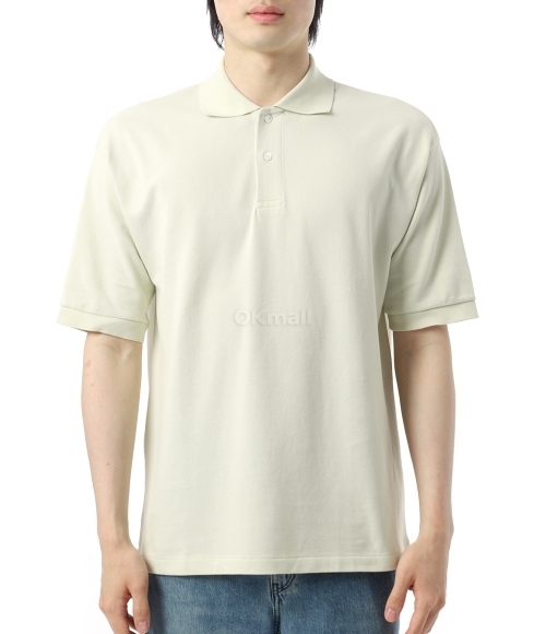 AURALEE]PIMA COTTON HEAVY PIQUE POLO PISTACHIO (A25SP01SK