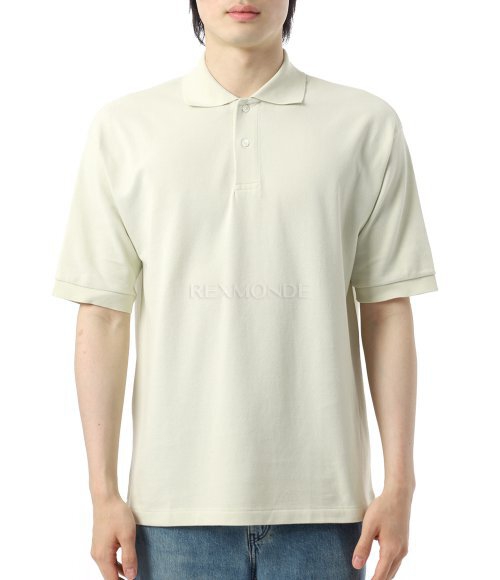 AURALEE]PIMA COTTON HEAVY PIQUE POLO PISTACHIO (A25SP01SK) | 렉스몬드