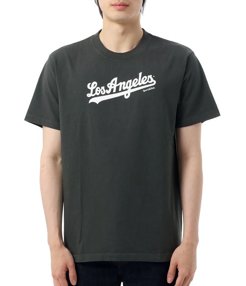 Sporty&Rich｜ (Dodgers T-Shirt - Faded Black (TO04362766 Dodgers T-Shirt - Faded Black/White – Sporty & Rich