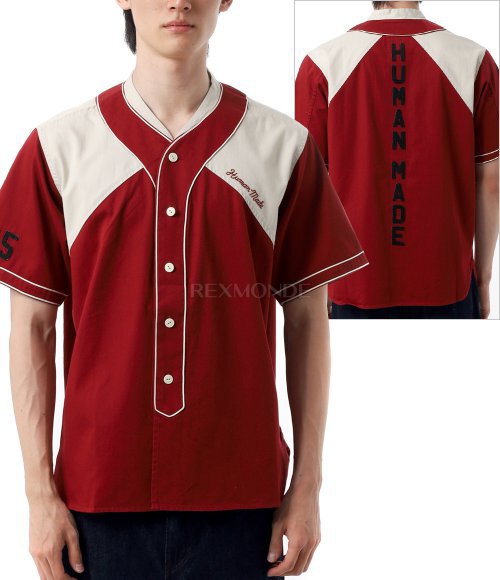 HUMAN MADE]BASEBALL SHIRT (HM29SH018 RED) | 렉스몬드