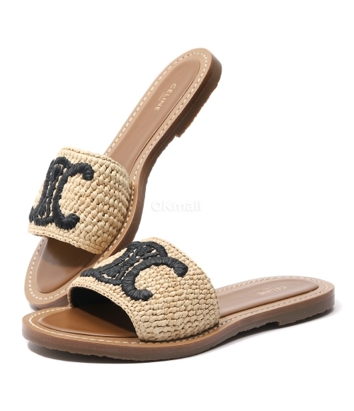 CELINE]LYMPIA MULE IN RAFFIA (357925135C 18BN) | 오케이몰