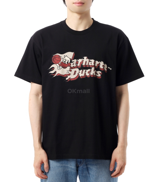 Tシャツ・カットソー CARHARTT S/S FLAMING DUCKS T-SHIRT 5SA235 Carhartt WIP S/S Flaming Ducks T-Shirt, White | Official