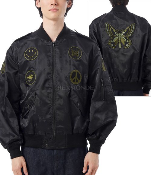 NEEDLES]L2-B Jacket Papillon Jq. Sateen - BLACK (QV131) | 렉스몬드