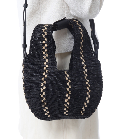HELEN KAMINSKI]AQUARIUS MINI HOBO - CHARCOAL/NATURAL