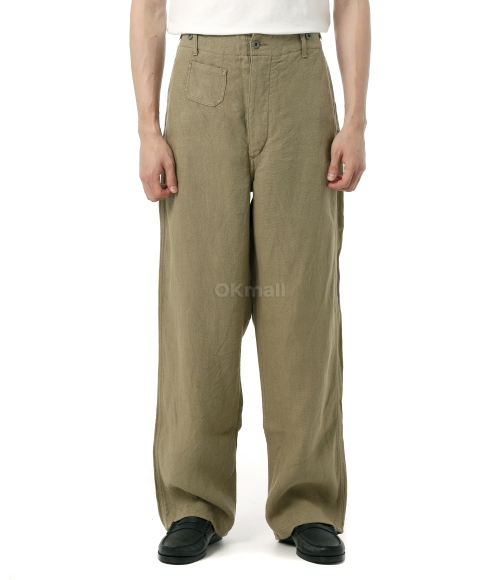 24SS【Nigel Cabourn】FRENCH WORK LINEN OX リネンの季節》FRENCH WORK PANT- LINEN PIN OX – ナイジェル