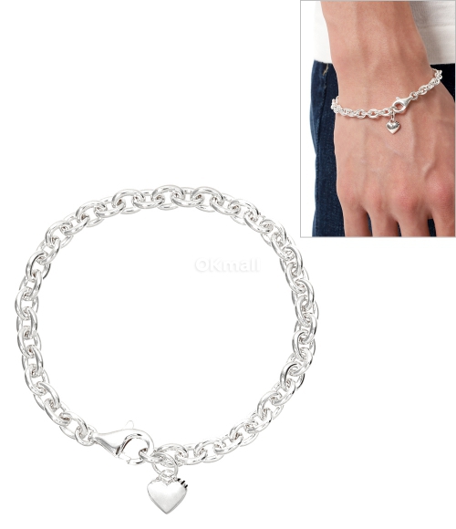 HUMAN MADE]HEART SILVER BRACELET (HM29GD070 SILVER) | 오케이몰