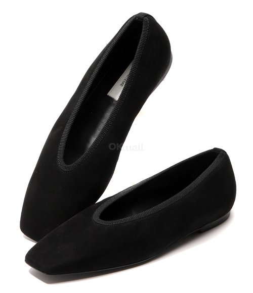 TOTEME]Minimalist suede ballerinas (252-WAS0218-LE0012 001