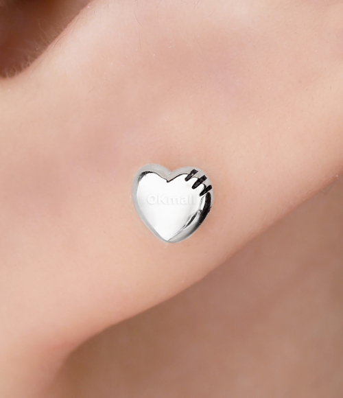 HUMAN MADE]HEART SILVER EARRINGS (HM29GD069 SILVER) | 오케이몰