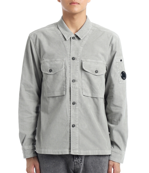[CP COMPANY]Corduroy Lens Button Overshirt (19CMOS072A 006410O 331)