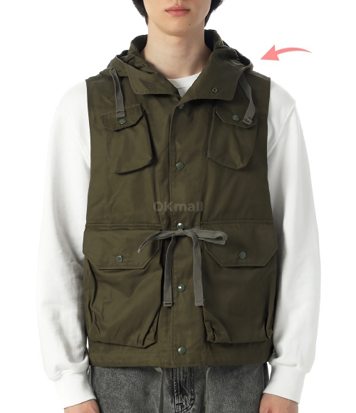 Engineered Garments]Field Vest - Cotton Ventile Twill (25F1C004